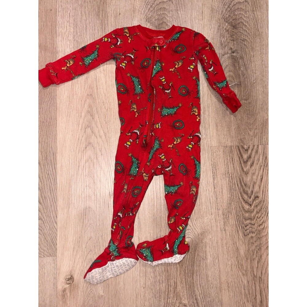 The Crinch Toddler One-Piece footed blanket sleeper zippered pajamas 12 Mo‎ GUC